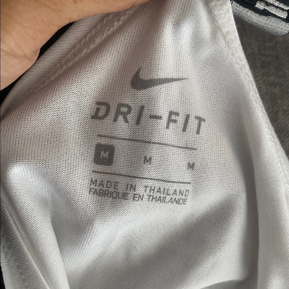 Nike Women's White and Black Elastika Tank Top - Picture 7 of 7